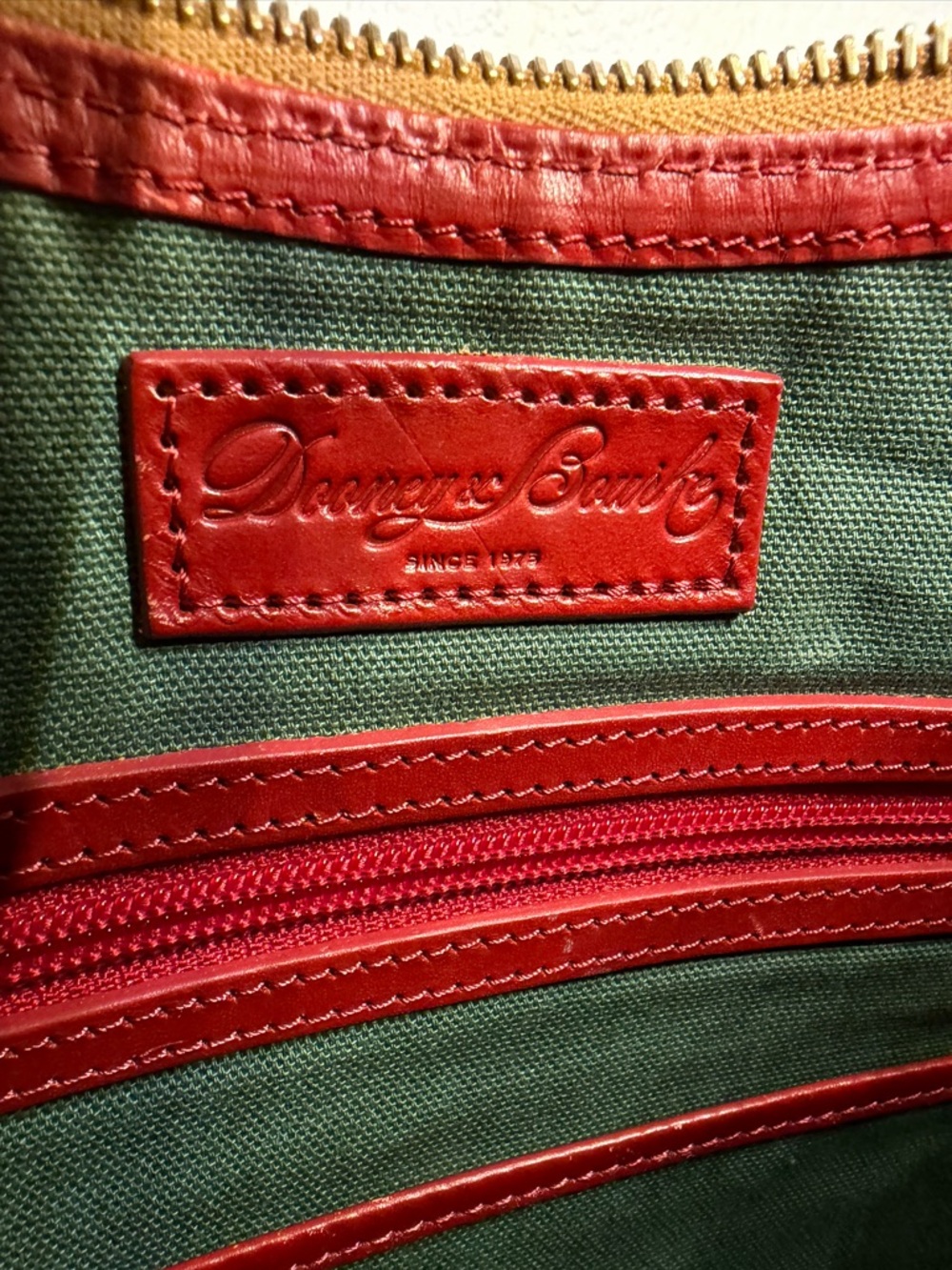 Dooney & Bourke Multicolor Plaid Shoulder Bag with Tan Trim - Picture 10 of 10